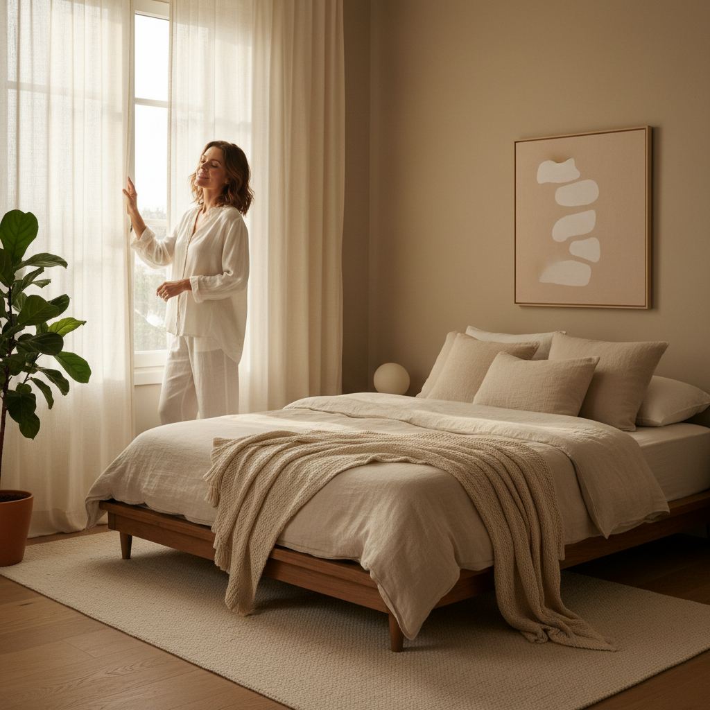 Femme dans chambre - témoignage Laure